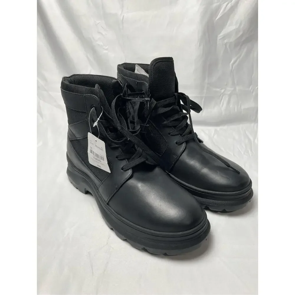 Arizona‎ Men's Bonsteel Lace up Work Boots Block Heel Size 10 M Black.